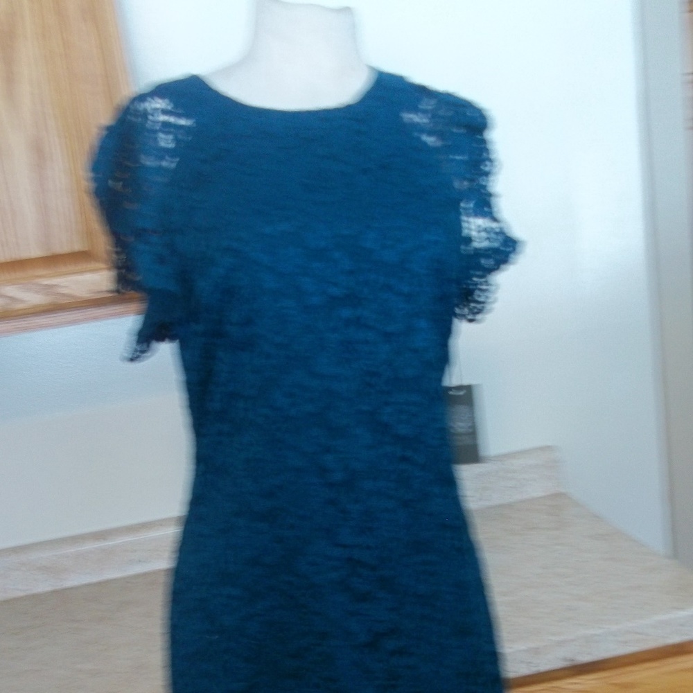 NWT VINCE CAMUTO DEA DRESS SZ 10 LACE OVERLAY